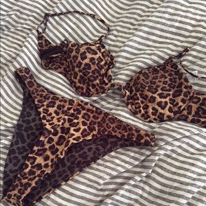 Good American Leopard Print Bikini